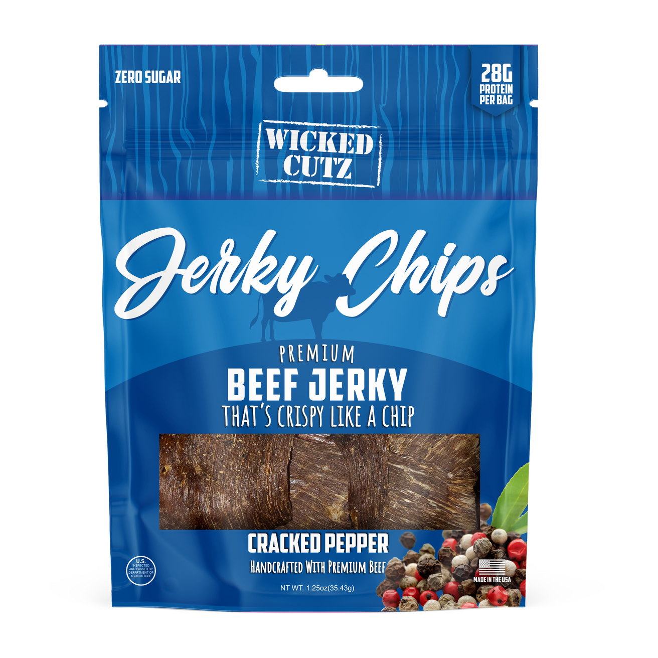 Wicked Cutz Beef Jerky Chips